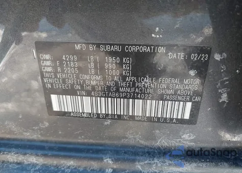 2023 Subaru Impreza Base 5-Door from USA, damaged, VIN 4S3GTAB69P3714022
